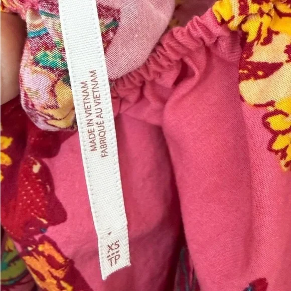 Free People Jodie Sunrise Combo Printed Tunic Dress Pink XS - Picture 5 of 6